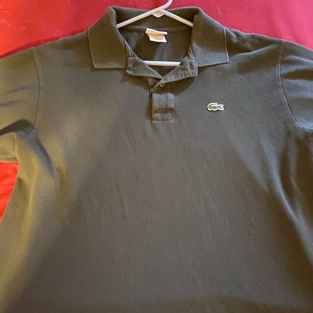 Lacoste dark green polo